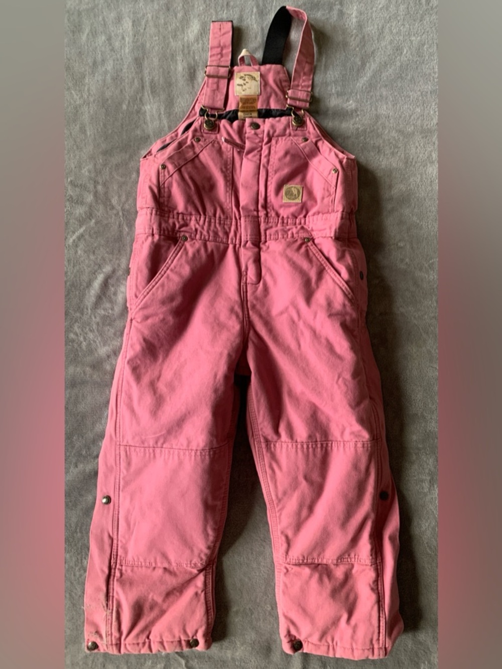 Berne Pink Kids Snow Bib Overalls